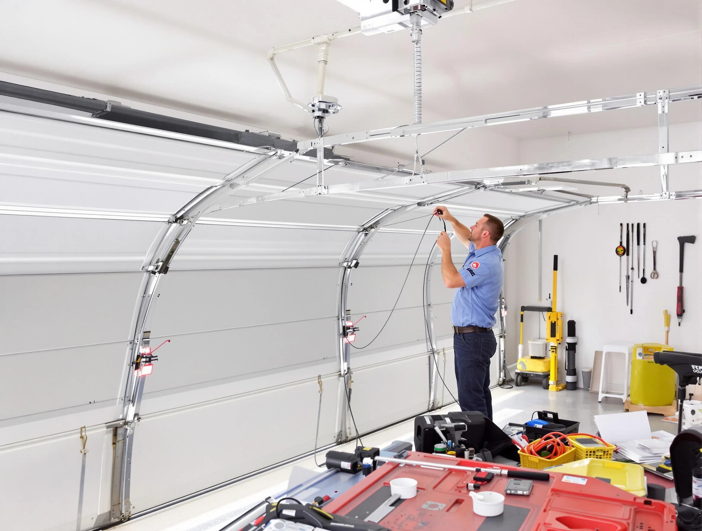 Garage door cable repair service by Talladega Garage Door Repair in Talladega