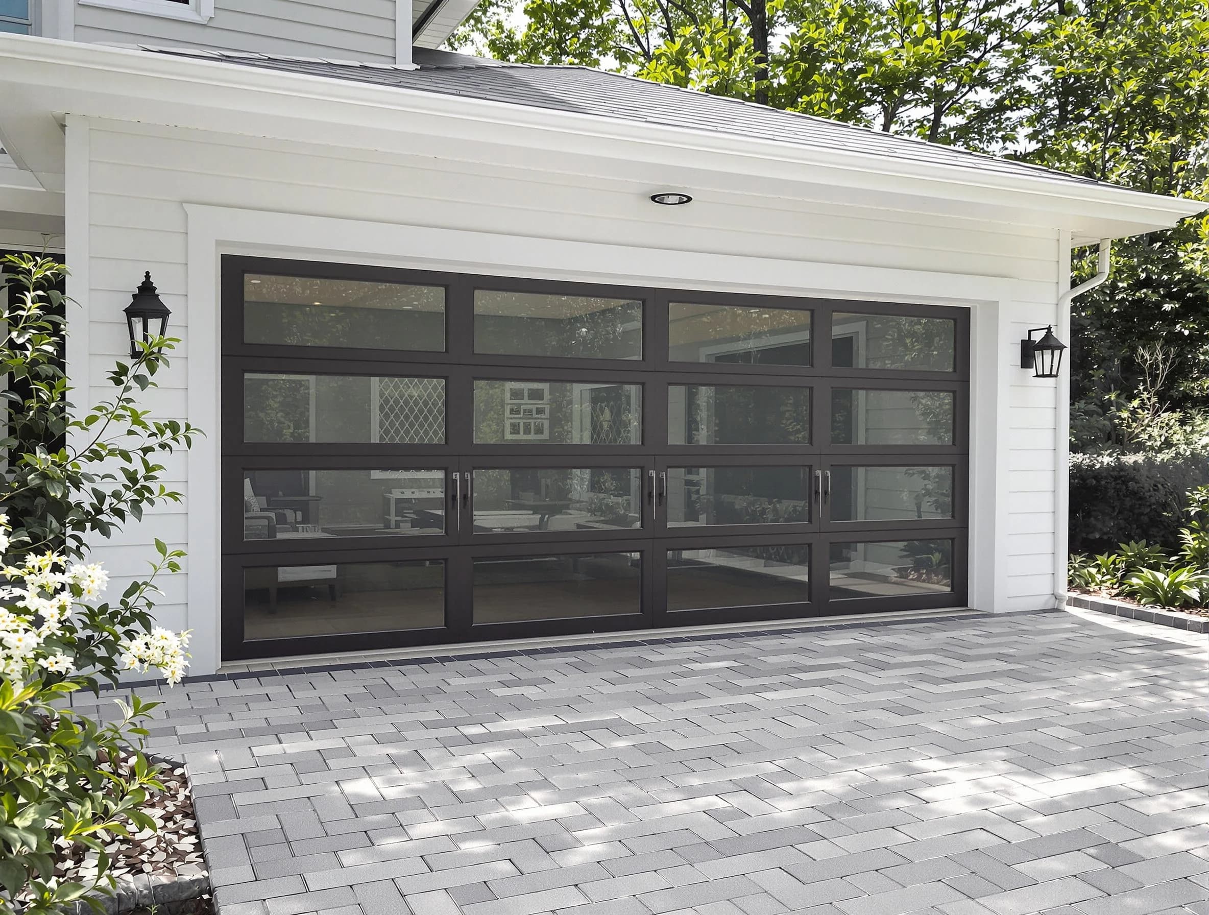 Talladega Garage Door Repair design specialist presenting custom garage door options to Talladega homeowner