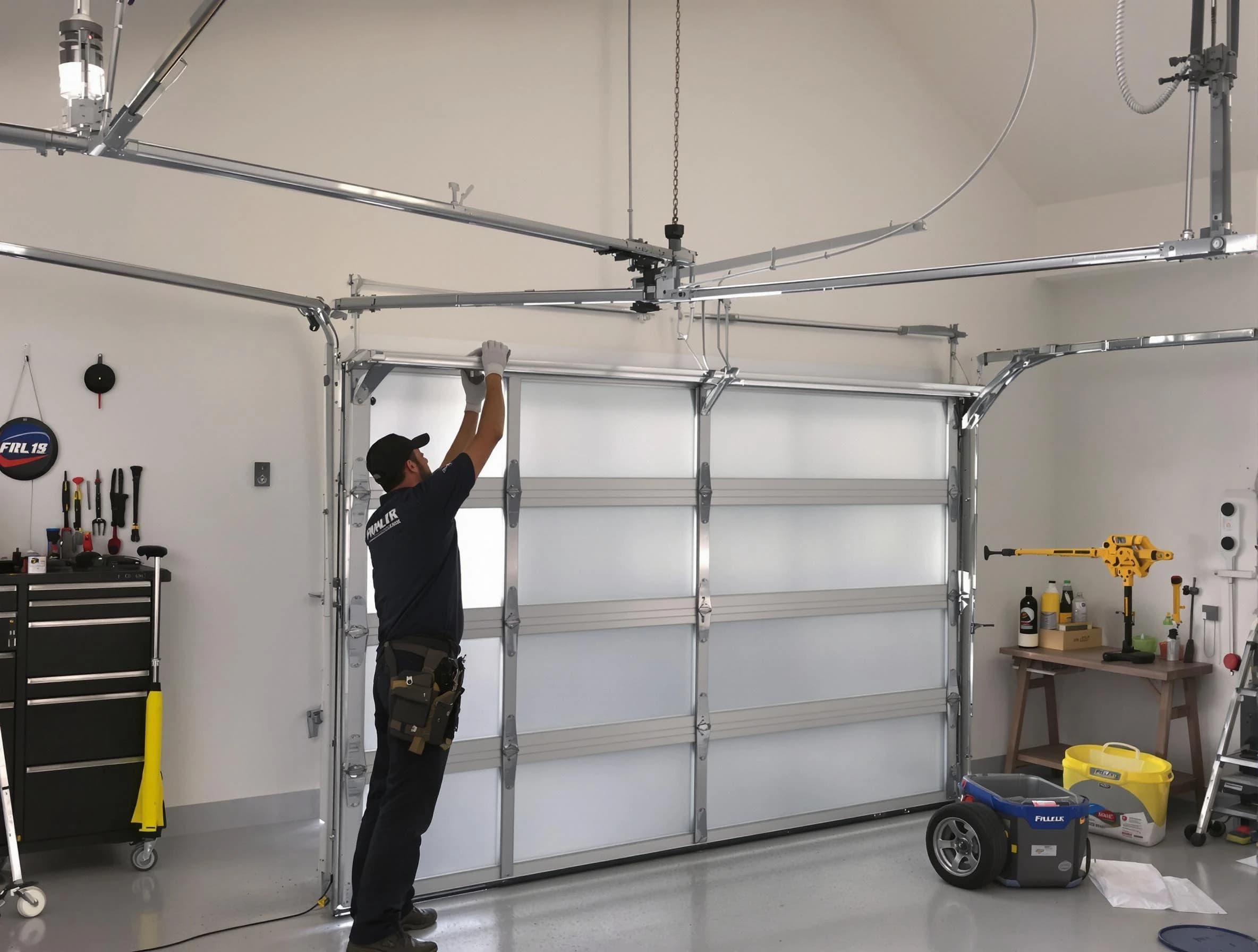 Talladega Garage Door Repair certified team performing precision garage door installation in Talladega
