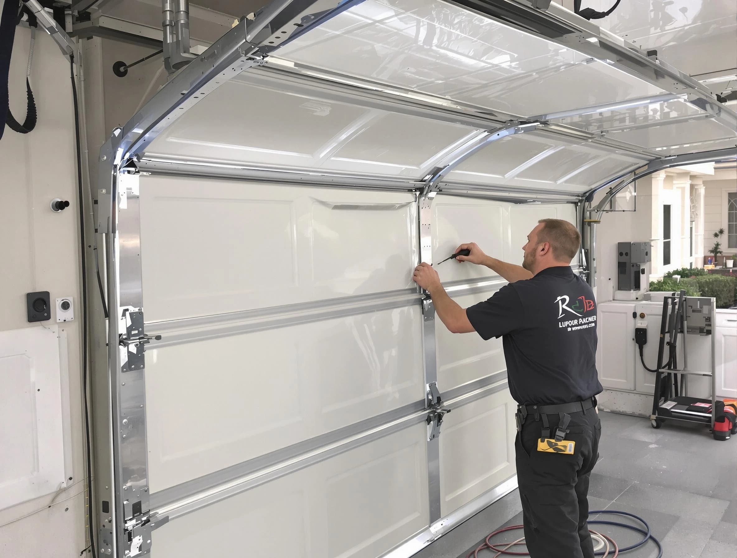 Talladega Garage Door Repair professional performing panel repair in Talladega
