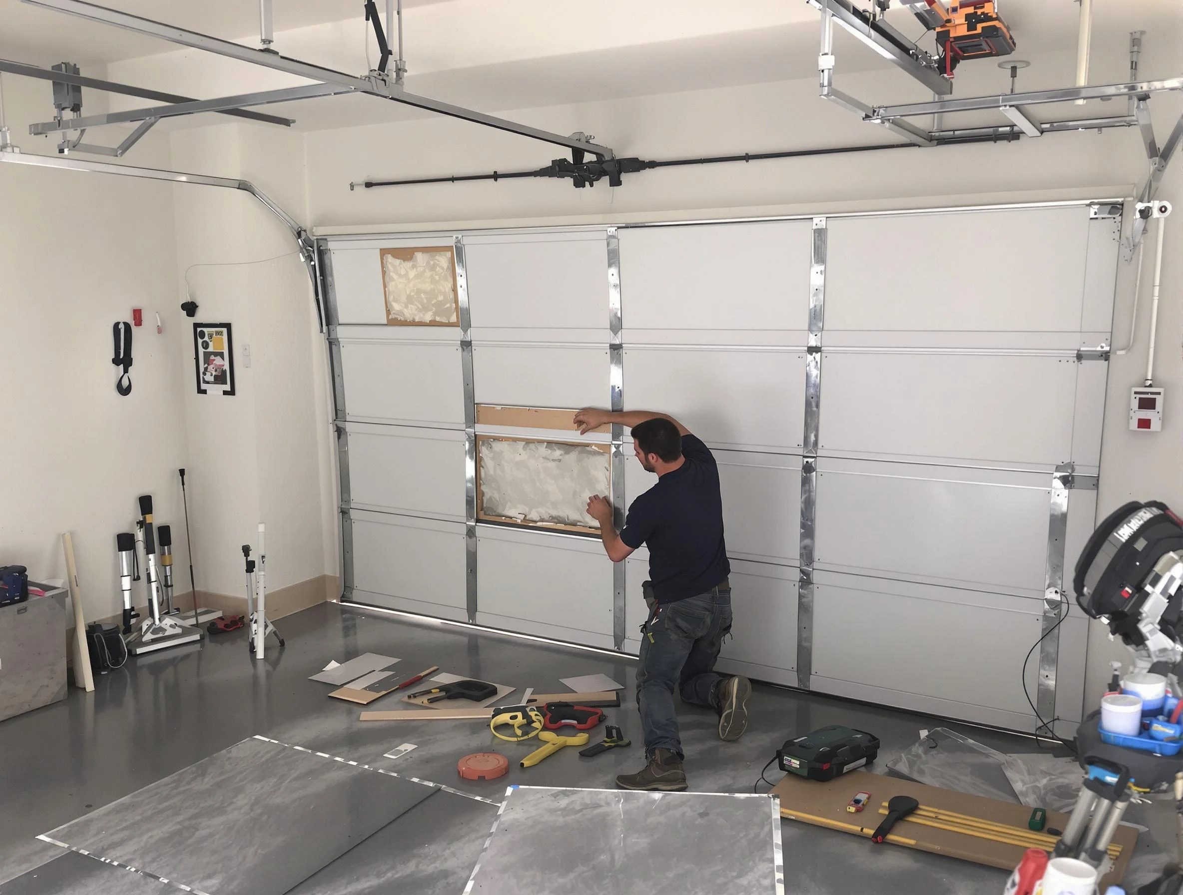 Garage Door Panel Repair in Talladega