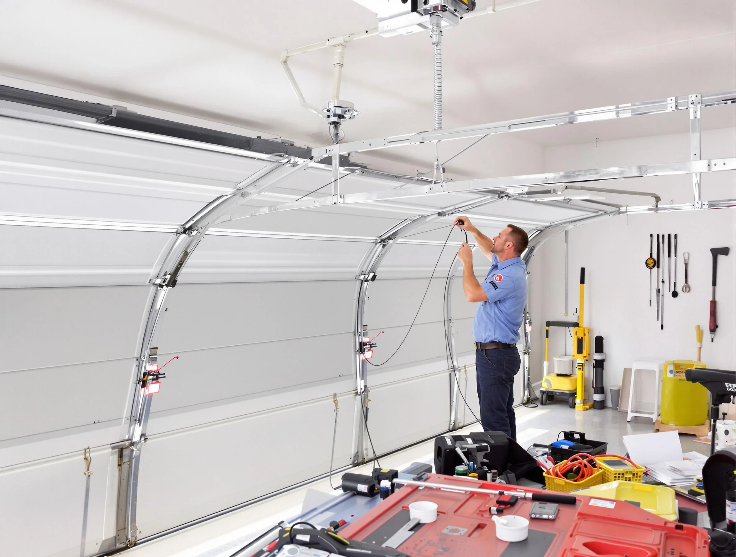 Garage door cable repair service by Talladega Garage Door Repair in Talladega
